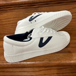 Tretorn Sneakers. Navy blue and white. Size 6.5. New without tags.